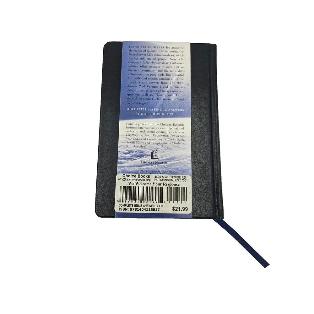 Complete Bible Answer Book‎ Hank Hanegraaff Leather Collector Edition
